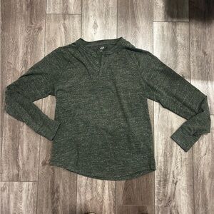 Men’s Green Henley Shirt